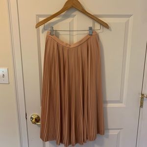 Jcrew Micro-pleated Skirt in dusty pink